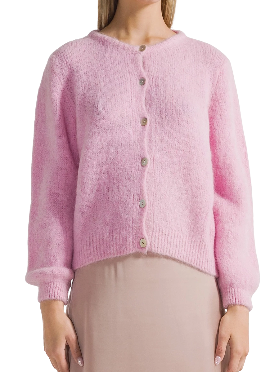 Susan Alpaca Cardigan - Soft Berry main image 1