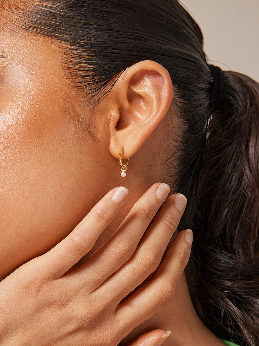 Belle Hoop Earrings With Pearl Capricorn Store belle-hoop-earrings-with-pearl-capricorn-store