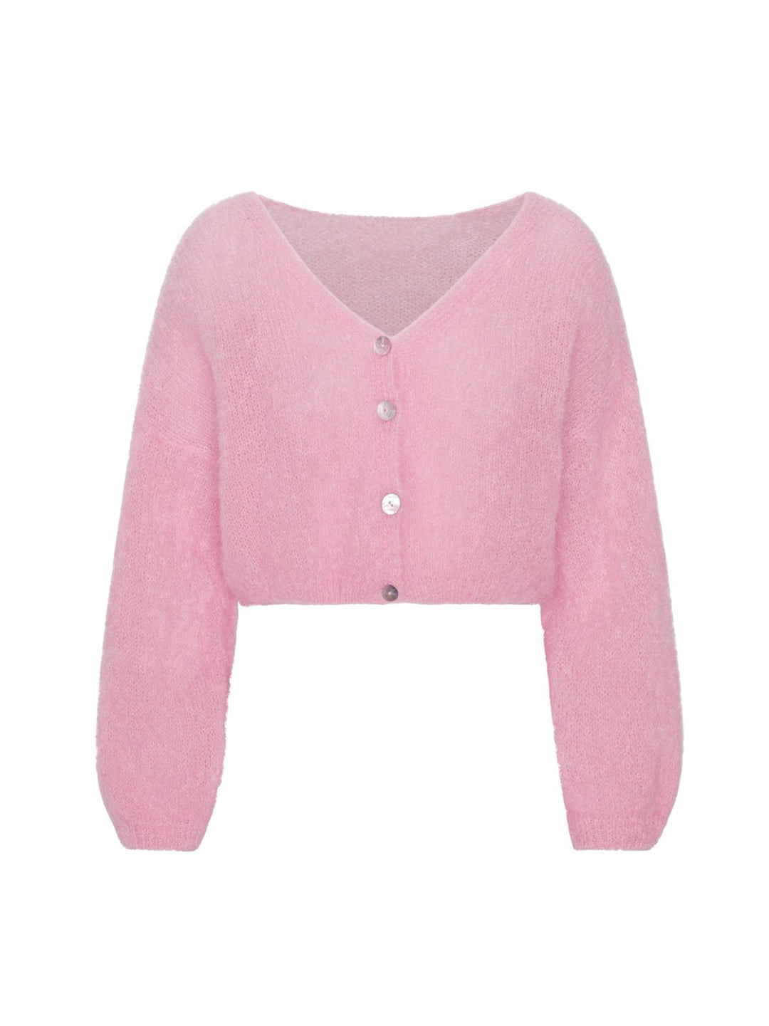 Cornelia Cropped Cardigan Soft Berry Capricorn Store