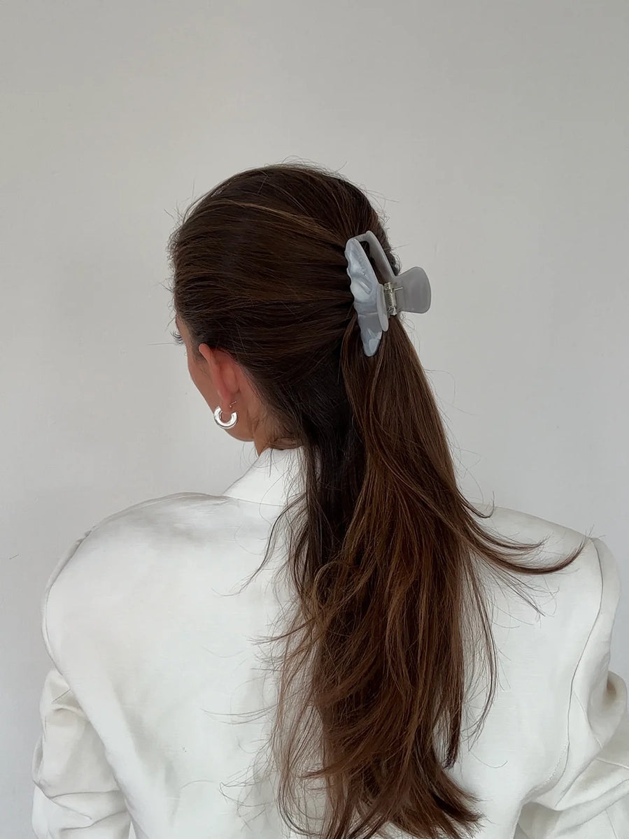 Haar-Topper Mit Pony Für Damen - 28 Cm, Hitzebeständiges Kunsthaar In Weiß